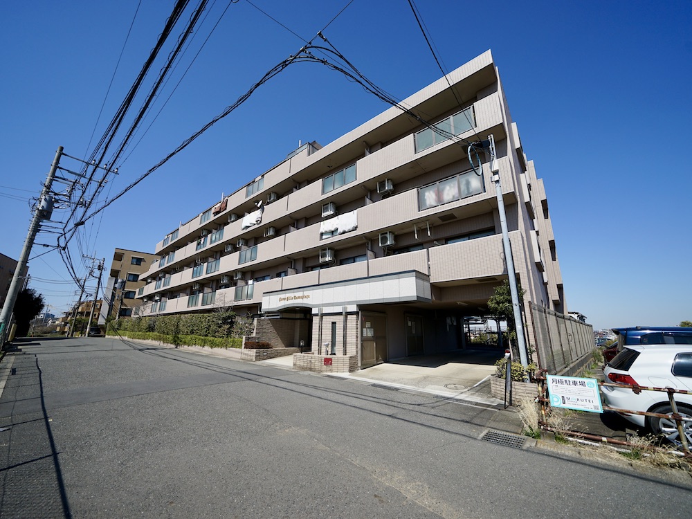 木と庭の緑に包まれる家
